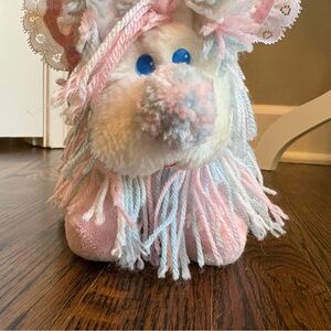 Disney Fluppy Dog Wiggle Pup Pink & Blue Yarn with Bonnet Kenner